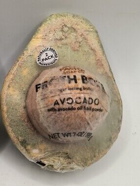 Pacha Soap Co 2 Pack Avocado Froth Bath Bomb Fresh Calm Aroma Fizz Paraben Free